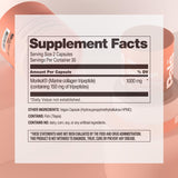 PALS Marine Collagen Capsules side view showing dosage information