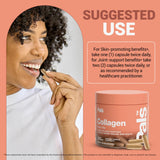 PALS Marine Collagen Capsules with a measuring spoon for dosage