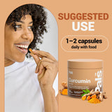 PALS Turmeric Curcumin Capsules 500mg displayed with other herbal supplements