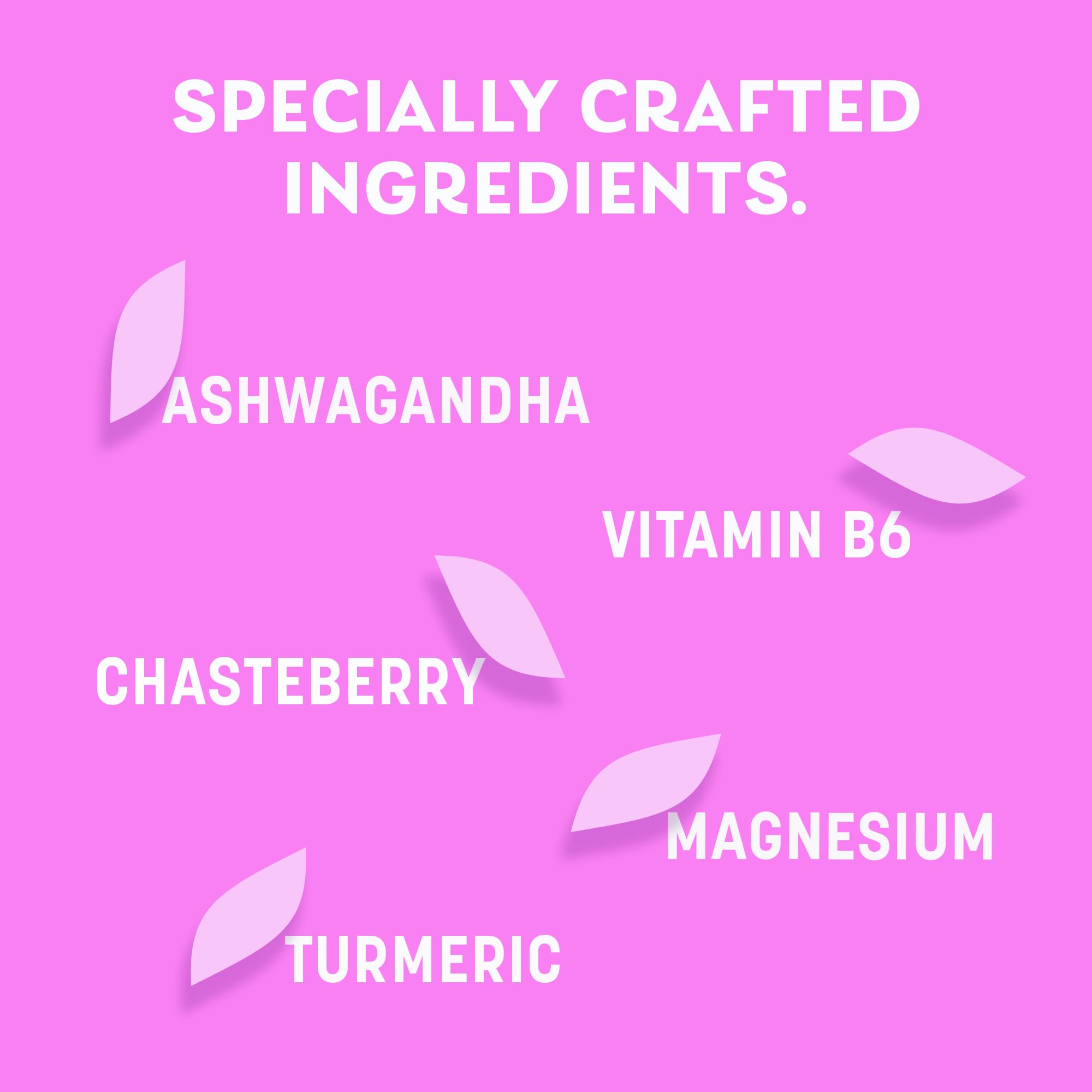 Pamprin Botanicals Supplement ingredients list on back