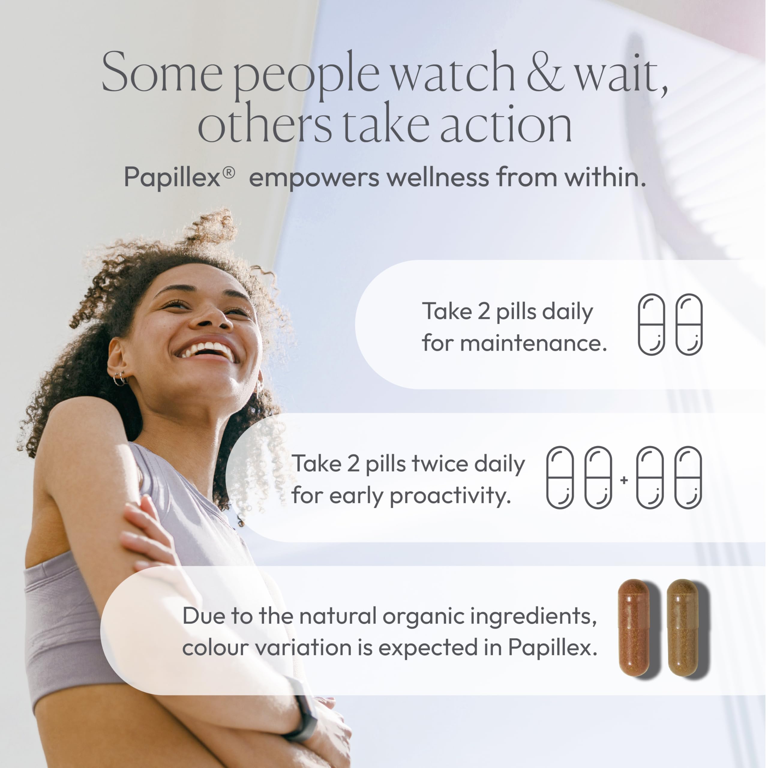 Papillex Blended Vitamin & Mineral Supplement packaging details
