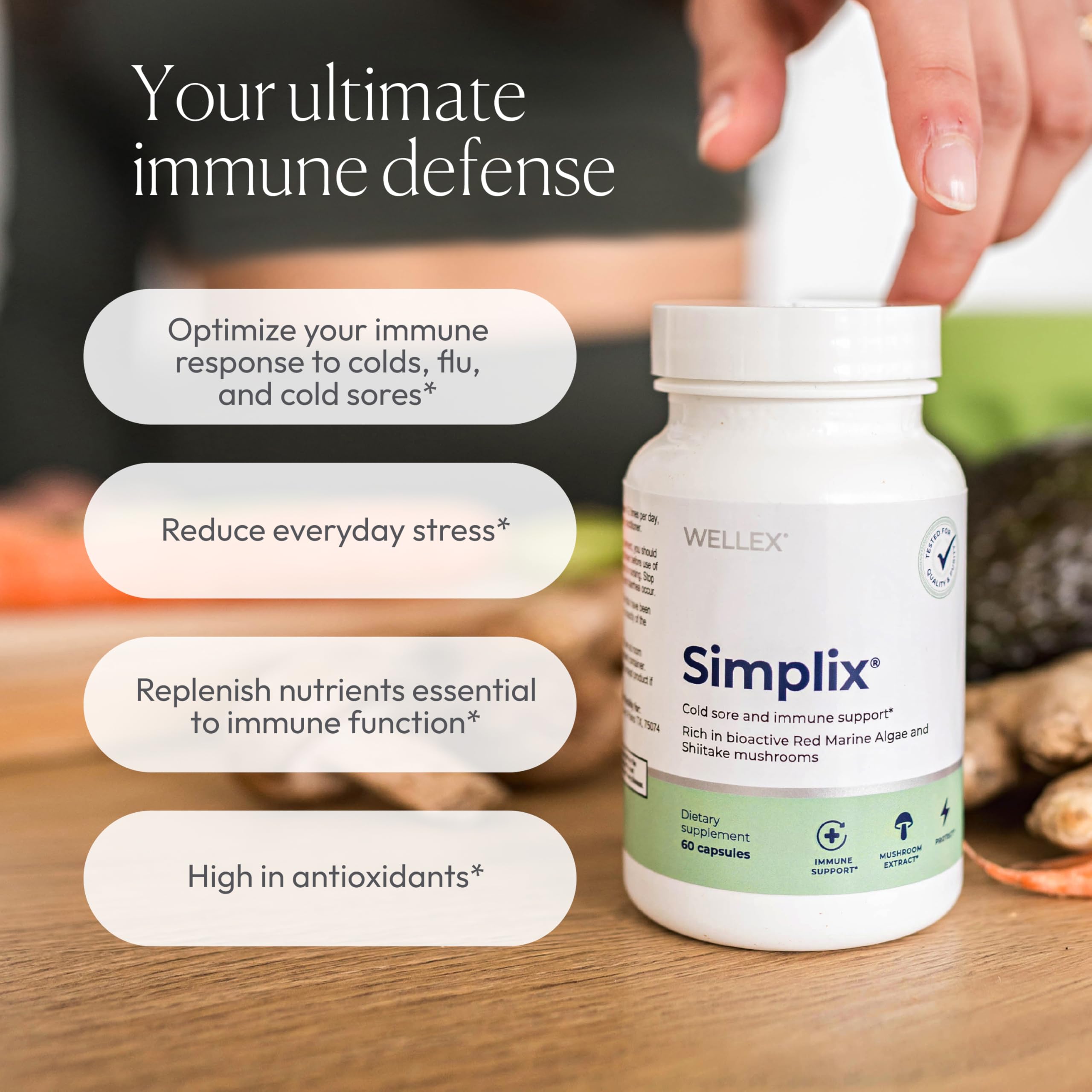 Papillex Nutritional Supplement Support 68g capsule close-up