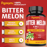 Papnami Bitter Melon Supplement bottle side view