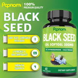 Papnami Black Seed Oil Softgel Capsules 500mg bottle with 60 count
