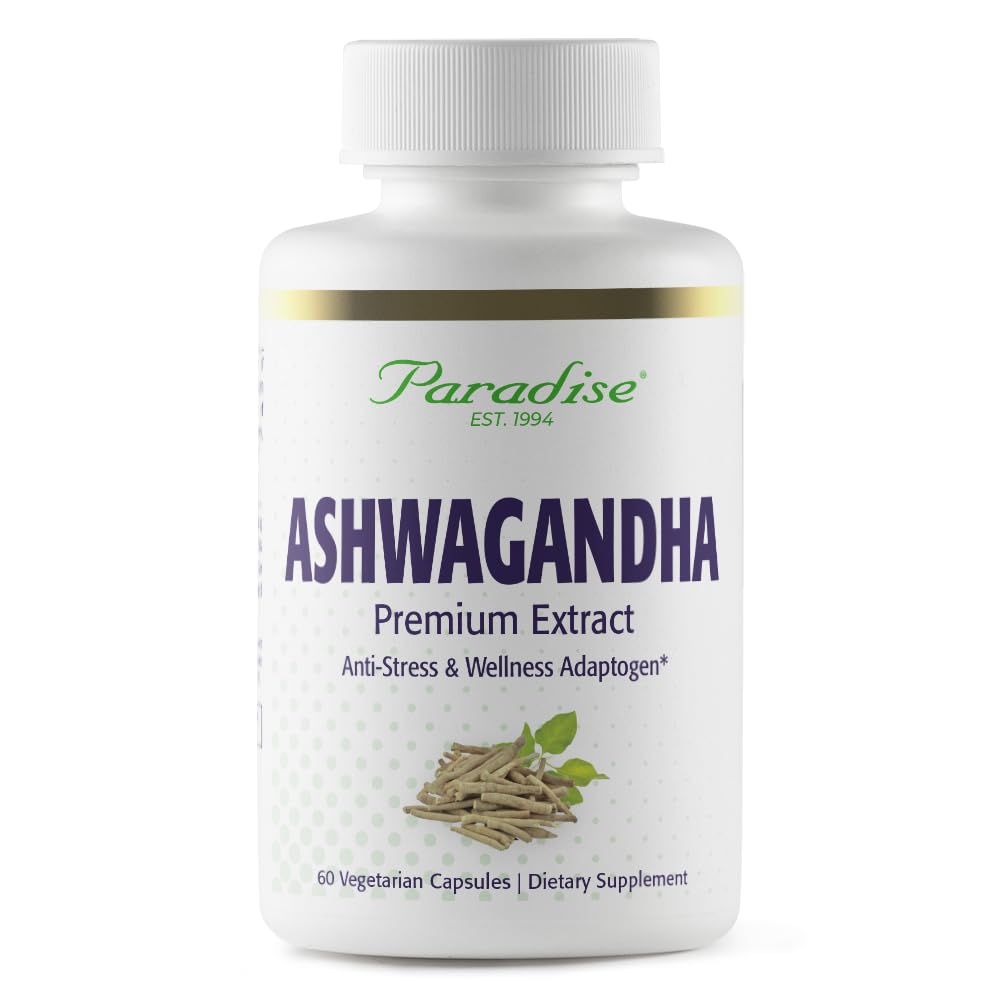 Paradise Herbs Ashwagandha Capsules front view