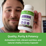 Paradise Herbs Berberine HCL Herbal Supplement 60 Capsules with ingredients list