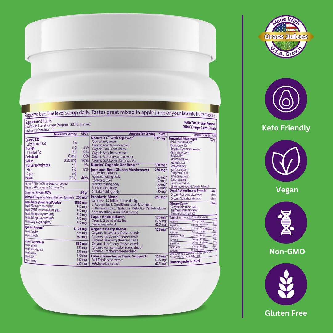 Paradise Herbs Blended Vitamin & Mineral Supplement 590g side view