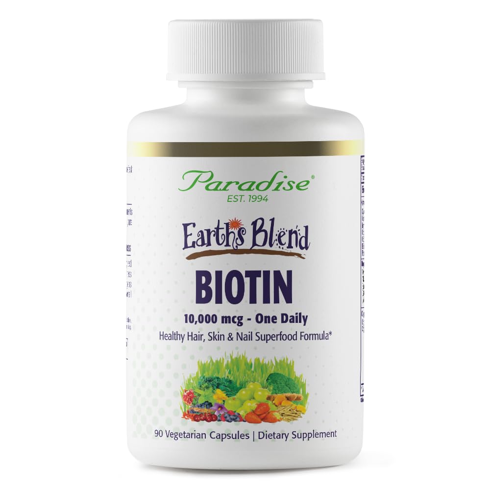 Paradise Herbs Earth’s Blend Biotin 256g front view