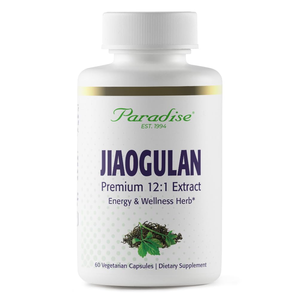 Paradise Herbs Jiaogulan Extract 12:1 front view packaging