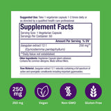 Paradise Herbs Jiaogulan Extract 12:1 with a measuring spoon