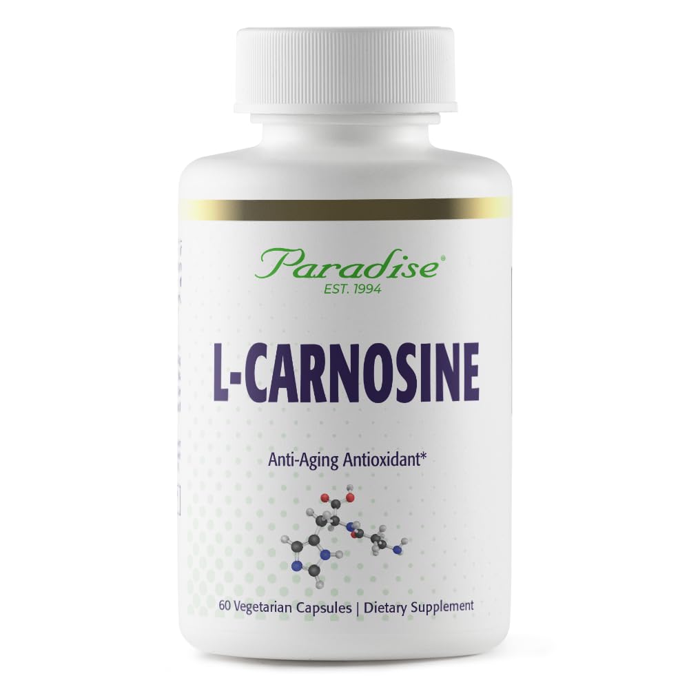 Paradise Herbs L-Carnosine Capsules front view packaging