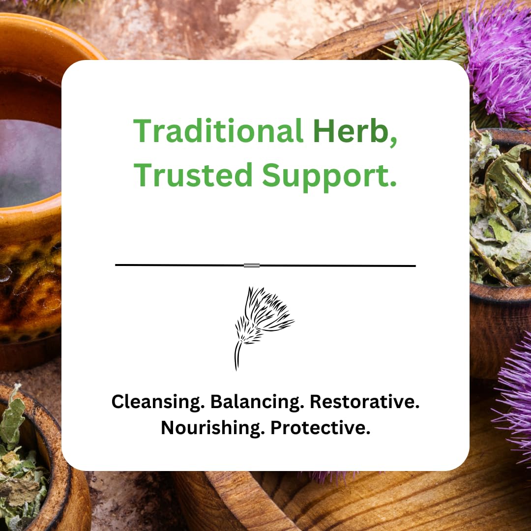 Paradise Herbs Milk Thistle 80% Silymarin capsule on a wooden table