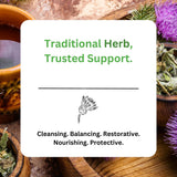 Paradise Herbs Milk Thistle 80% Silymarin capsule on a wooden table