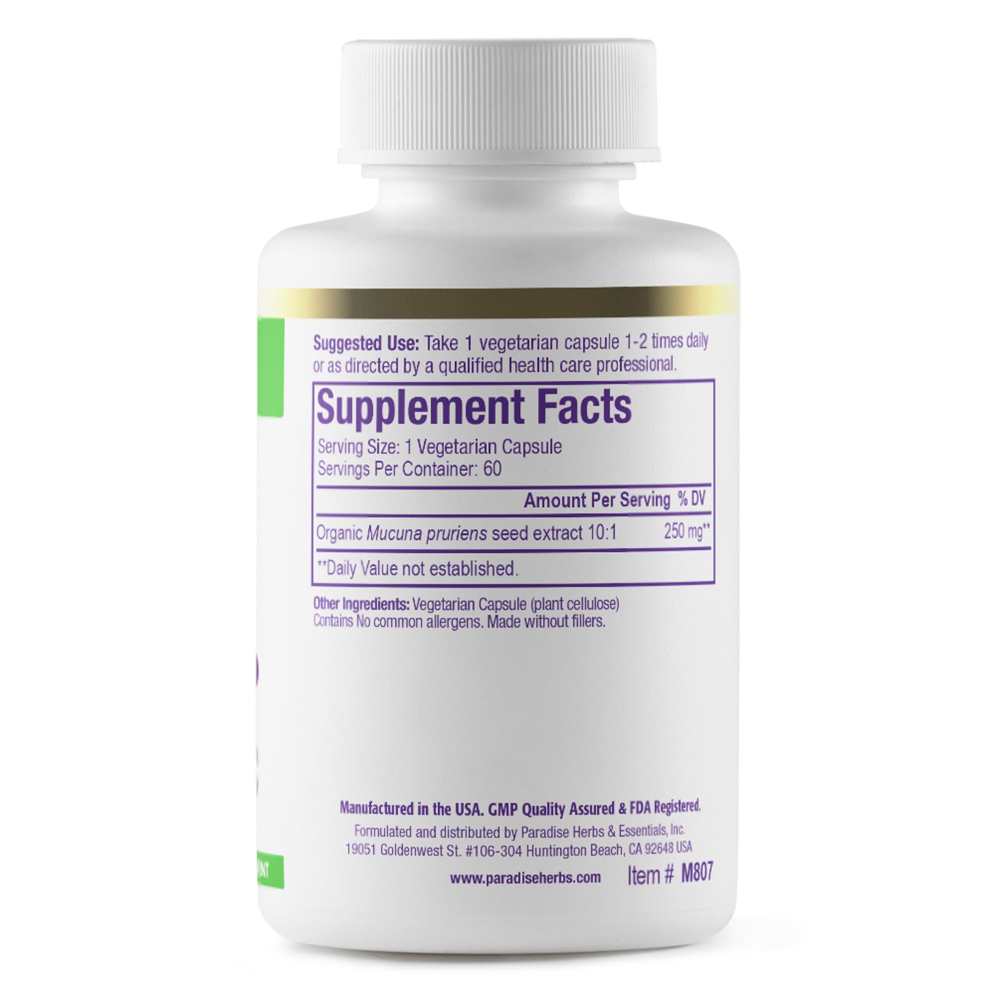 Paradise Herbs Milk Thistle supplement packaging