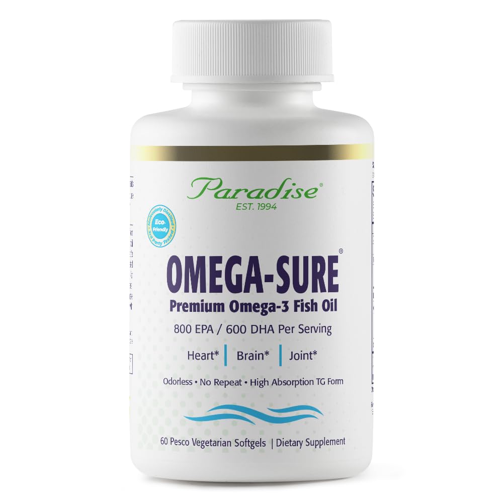 Paradise Herbs Omega-Sure Fish Oil 113g front view