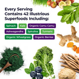Paradise Herbs Organic Superfood Blend packaging side view
