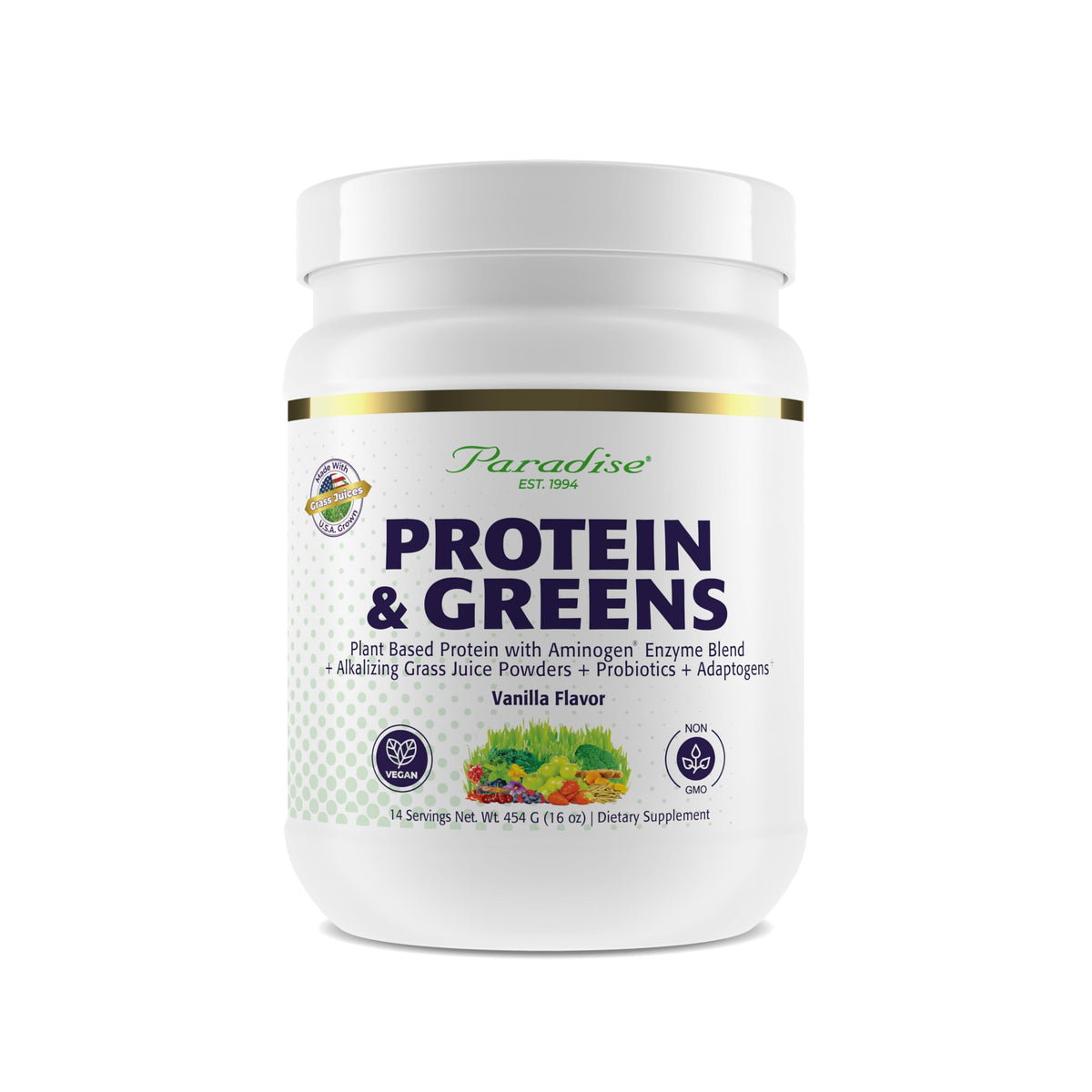 Paradise Herbs Plant-Powered Protein & Superfoods Blend front view