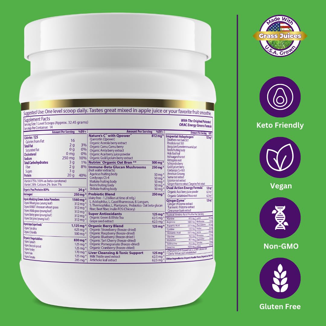 Paradise Herbs Protein & Superfoods Blend nutritional information