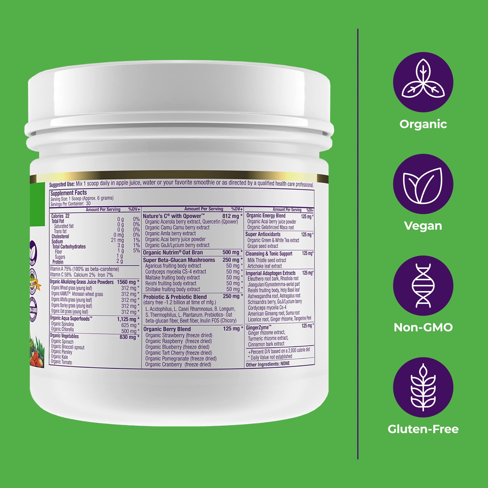Paradise Herbs Superfoods Blend 181g lifestyle scene