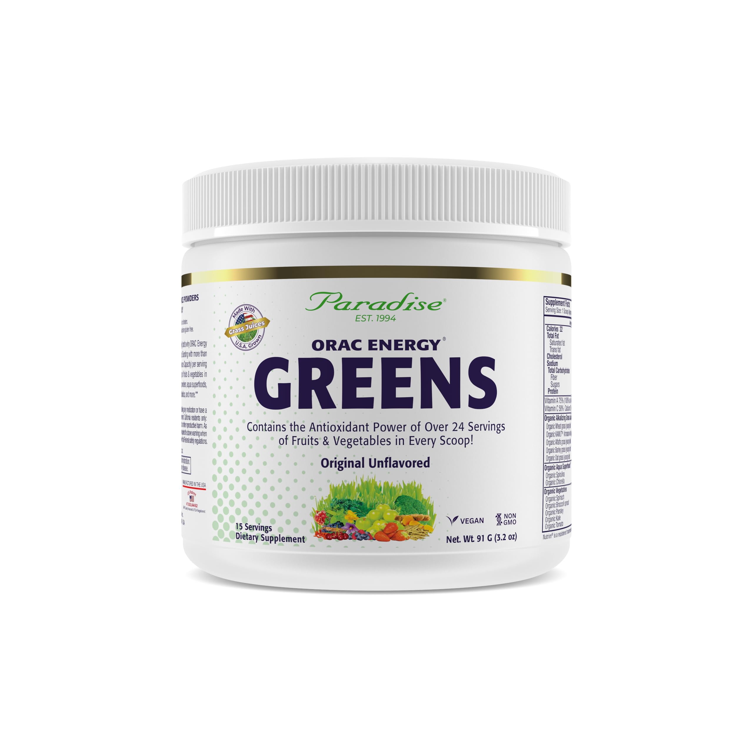 Paradise Herbs Superfoods Blend 91g front view with packaging