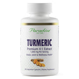 Paradise Herbs Turmeric Supplement front view with packaging