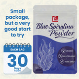 Paremmin Blue Spirulina Powder 18g pouch with scoop