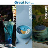 Paremmin Blue Spirulina Powder mixed in a smoothie