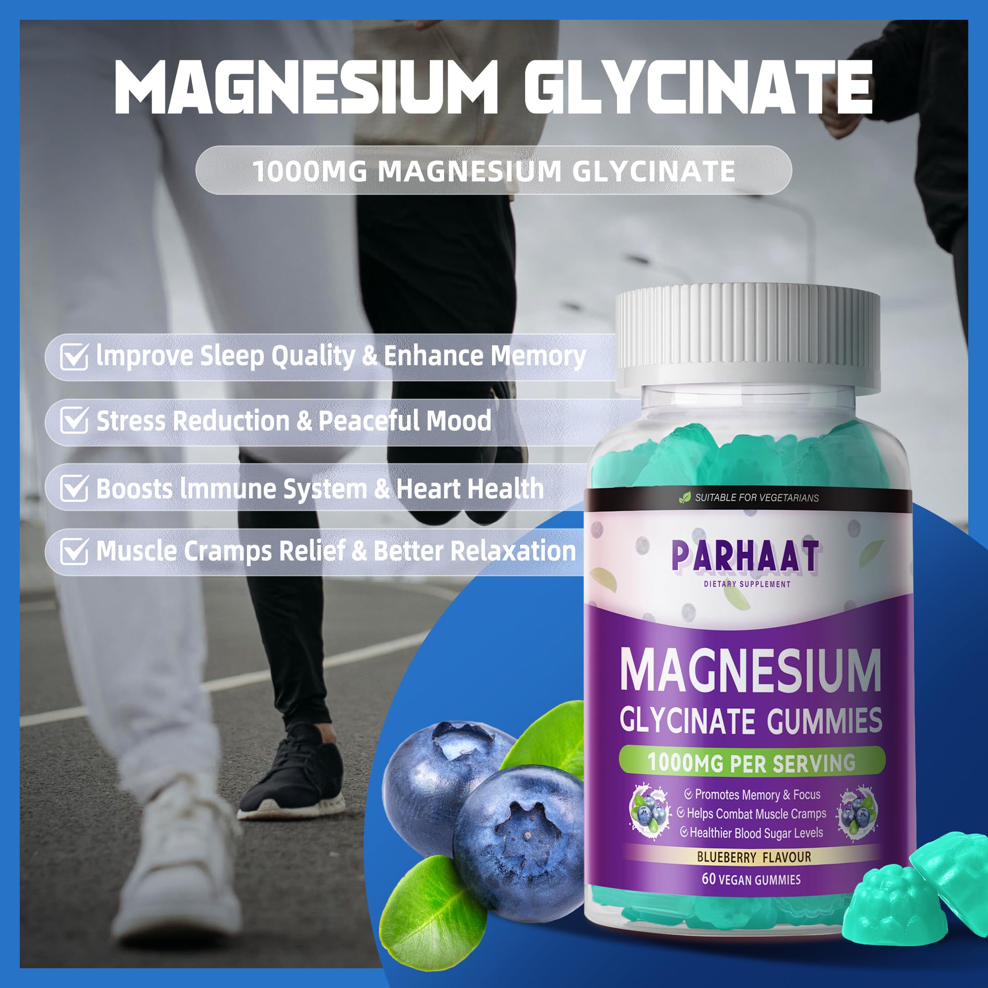 Parhaat Magnesium Gummies in a bowl