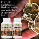Parker Naturals Turkey Tail Mushroom Capsules 1000mg bottle with label