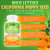 Parker Naturals Wild Lettuce & California Poppy Seed Capsules bottle with label