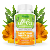 Parker Naturals Wild Lettuce & California Poppy Seed Capsules front view