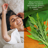 Parker Naturals Wild Lettuce & California Poppy Seed Capsules on a wooden table