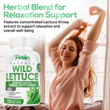 Parker Naturals Wild Lettuce Extract 1200mg capsules open bottle