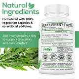 Parker Naturals Wild Lettuce Extract 1200mg capsules with measuring spoon