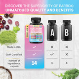 Parrox Collagen 14-in-1 Capsules side view showing dosage