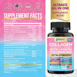 Parrox Collagen Capsules 14-in-1 beauty formula side view