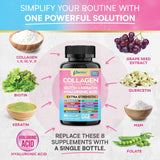 Parrox Collagen Capsules displayed with a measuring spoon