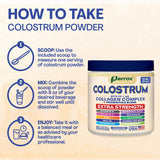 Parrox Colostrum Powder with fresh fruits and vegetables