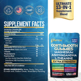 Parrox Corti-Smooth Gummies packaging showing ingredients