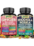 Parrox Dual Herbal Support Supplement Bundle front view with two bottles