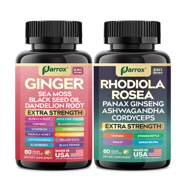 Parrox Dual Herbal Support Supplement Bundle packaging