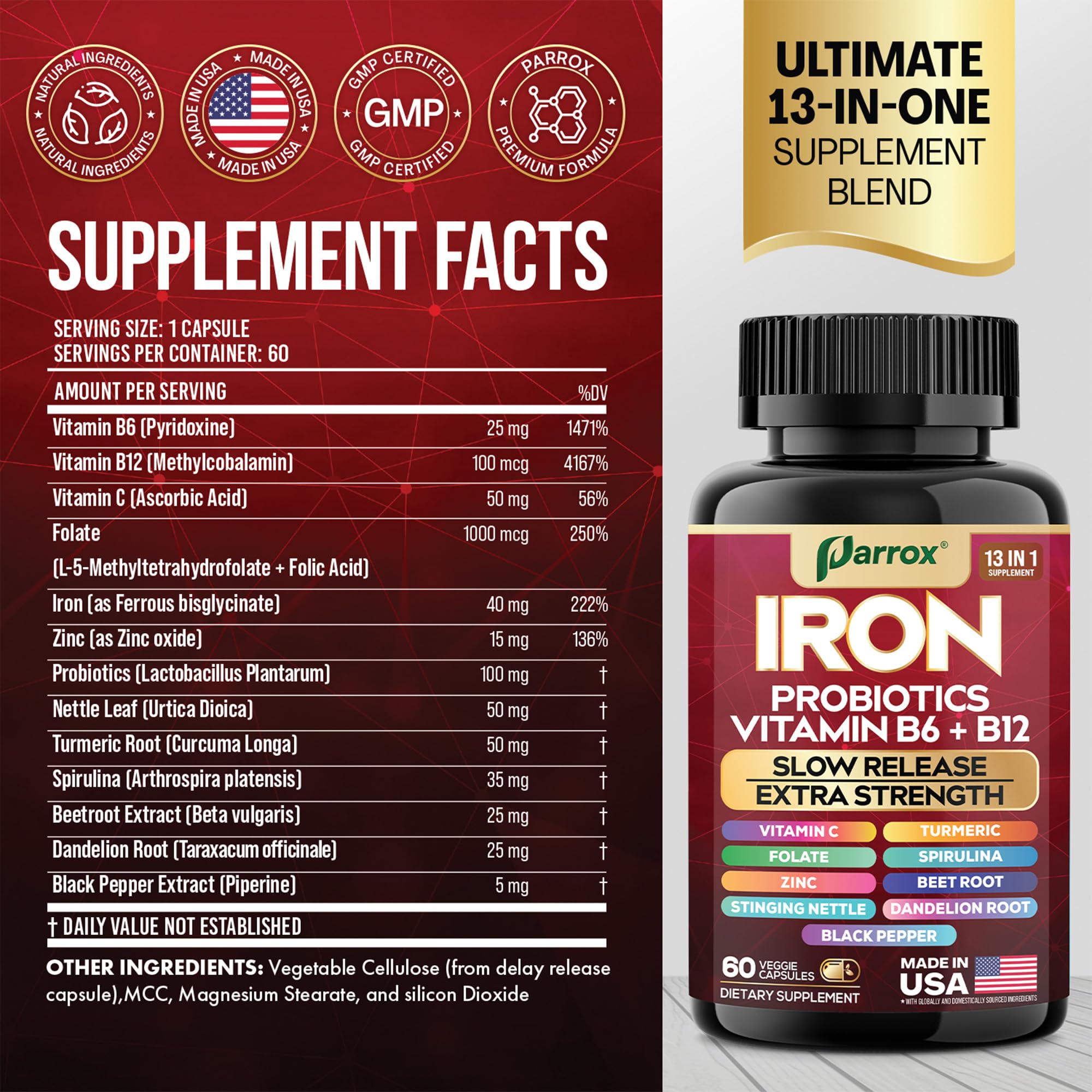 Parrox Elemental Iron bottle side view