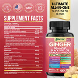 Parrox Ginger 16-in-1 Formula capsules in a hand