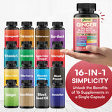 Parrox Ginger 16-in-1 Formula on a wooden table