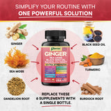 Parrox Ginger 16-in-1 Formula side view of bottle