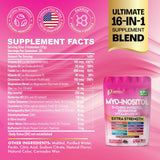 Parrox Myo Inositol Gummies side view showing ingredients
