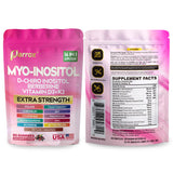 Parrox Myo Inositol Gummies with a glass of water