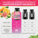 Parrox Myo Inositol Supplement bottle back view with ingredient list