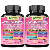 Parrox Myo-Inositol Supplement bottle front view with 90 vegan capsules