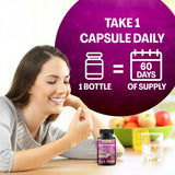 Parrox Saffron Supplements 6-in-1 Formula capsules on a wooden surface